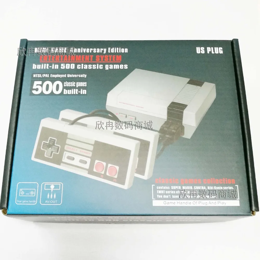 HD AV выход Мини ТВ портативная игровая консоль видео с 500 различными 8 битными