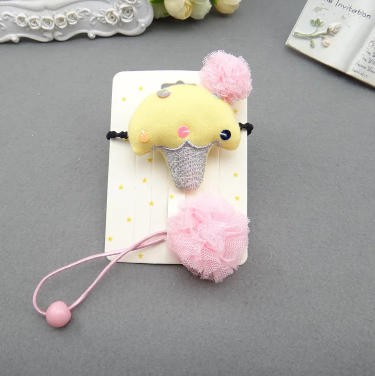 Корейские аксессуары для волос с кружевными шариками и мороженым красочные