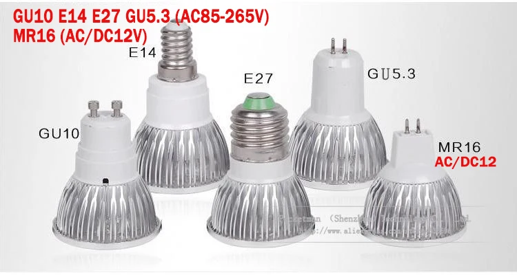 MR16 GU5.3 GU10 E27 E14 Светодиодный точечный светильник лампа 12V 220V 110V 9 Вт, 12 Вт, 15 Вт, Светодиодный точечный светильник лампа GU 5,3 теплый/холодный белый z40