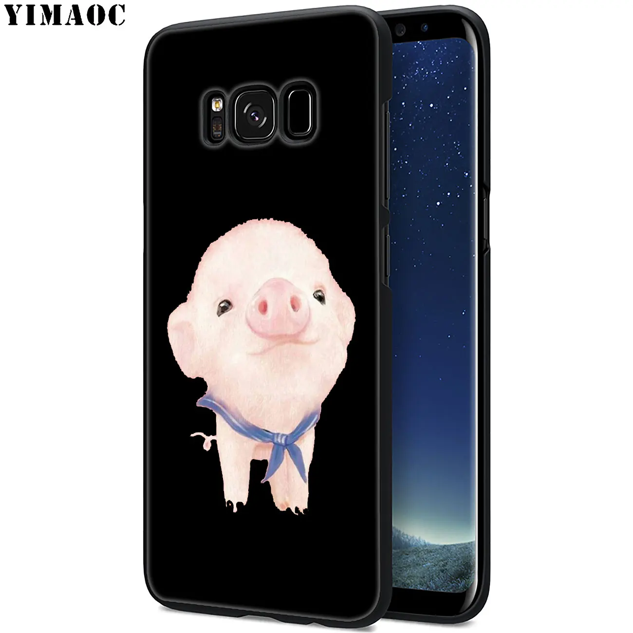 Мягкий силиконовый чехол YIMAOC Piggy cute pig Lovely foxes sly fox для Samsung Galaxy A6 Plus A9 A8 A7 2018 A3 A5 2016 2017