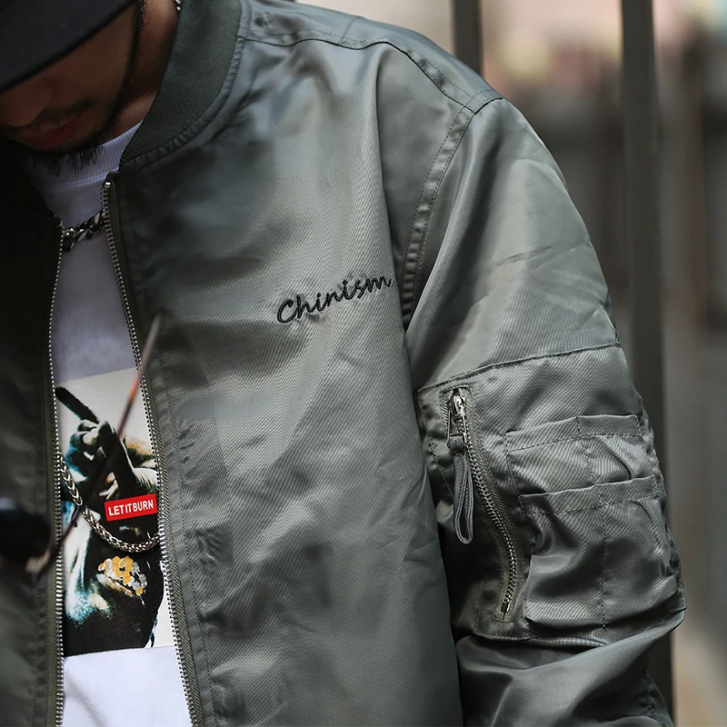 CHINISM Ma1 куртка-бомбер мужская пилот анархия верхняя одежда бренд Печатный