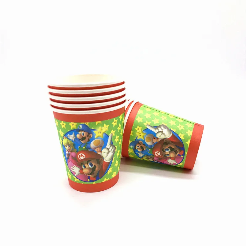 Тема &quotСупер Марио&quot одноразовые тарелки салфетки для стаканчиков Братья Марио