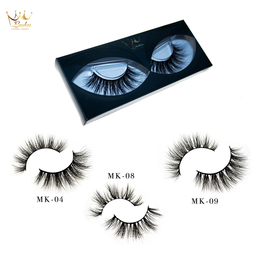 Ресницы Crown Lashes 3d норковые ресницы натуральные накладные Индивидуальные оптовая