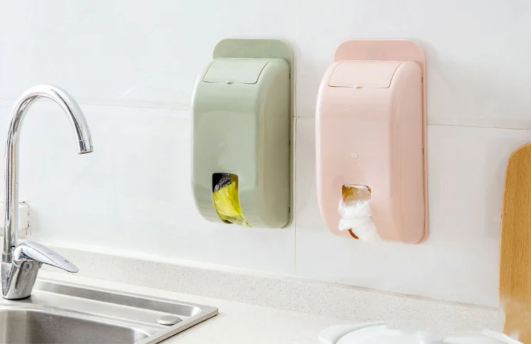 Настенный Держатель контейнера держатель мешков для мусора рециркулирующая