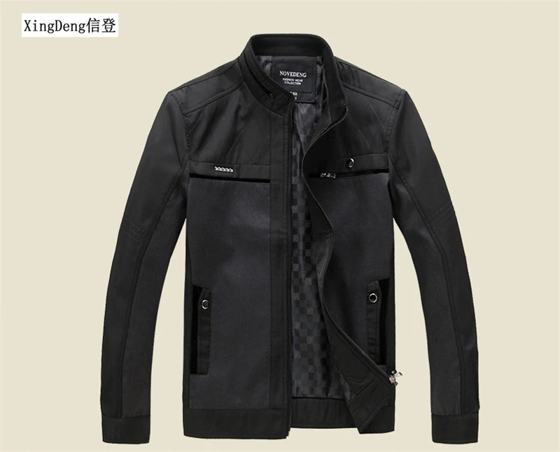 Повседневная модная теплая мужская куртка XingDeng на молнии деловое пальто Мужская