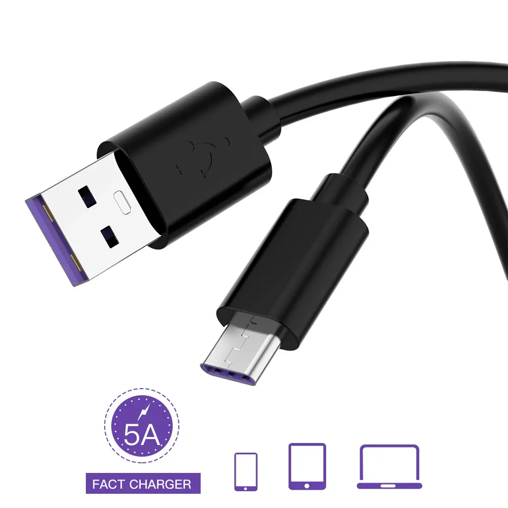 Robotsky 5A type C кабель USB C кабель для huawei mate 20 P20 Pro Honor 10 супер быстрое зарядное устройство USB 3,1 type C USB C Быстрая зарядка