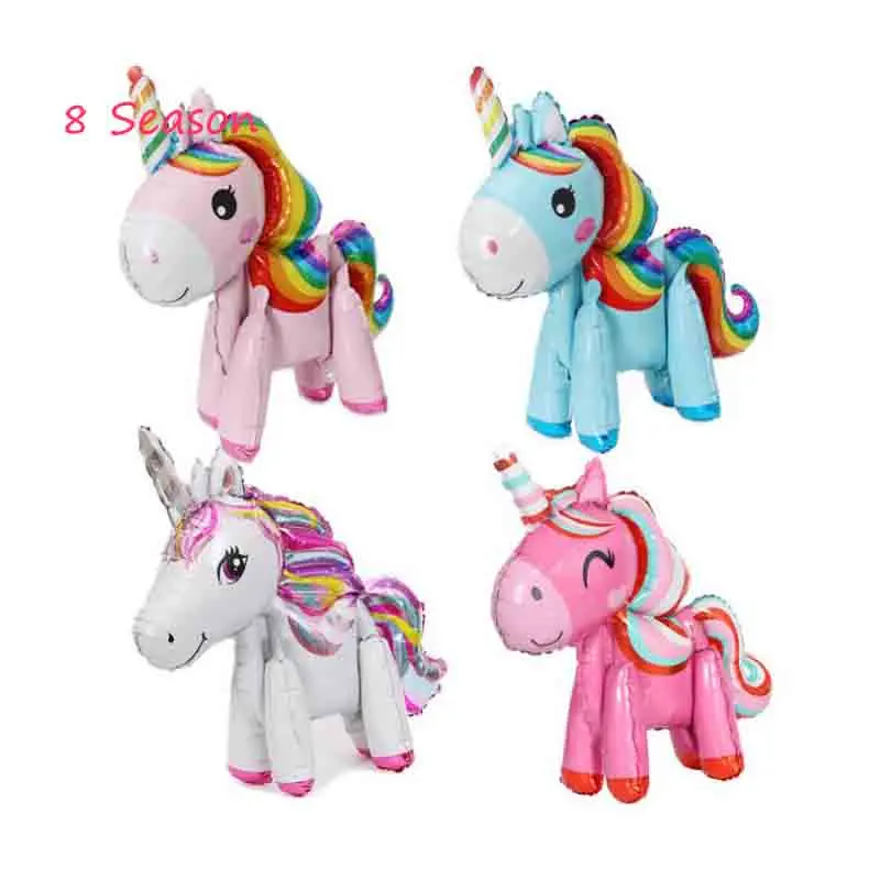 8 сезон 3D единорог шар из алюминиевой фольги мой маленький пони Вечеринка