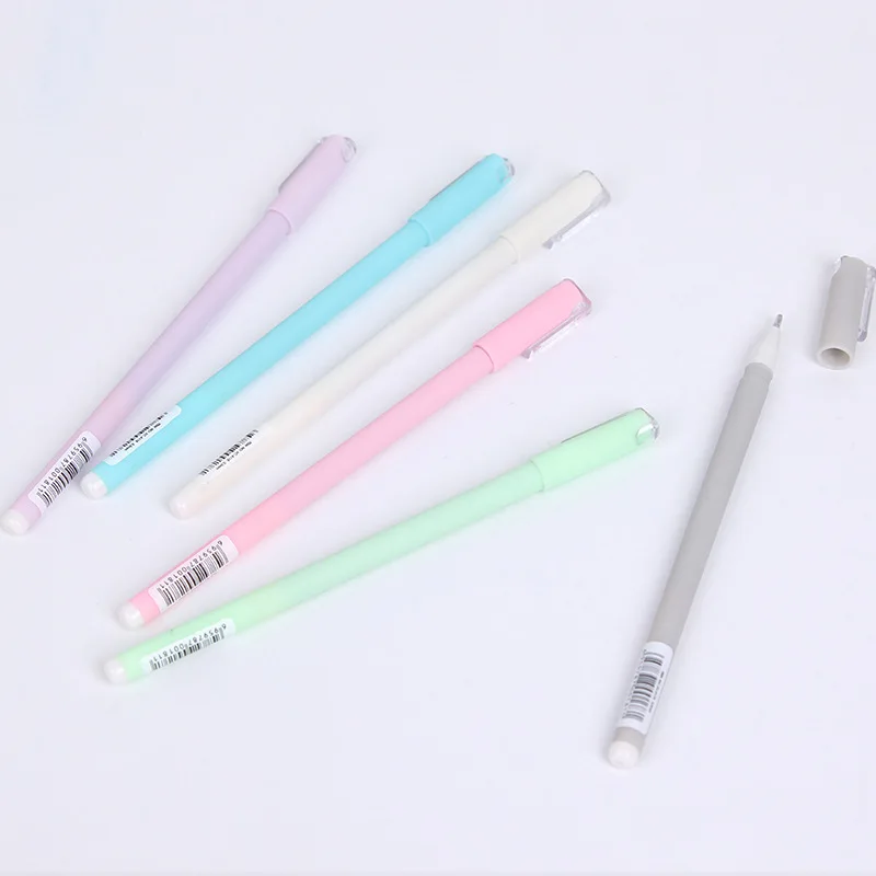 Милая гелевая ручка матовые пластиковые милые ручки 0 5 мм Макарон цветные для