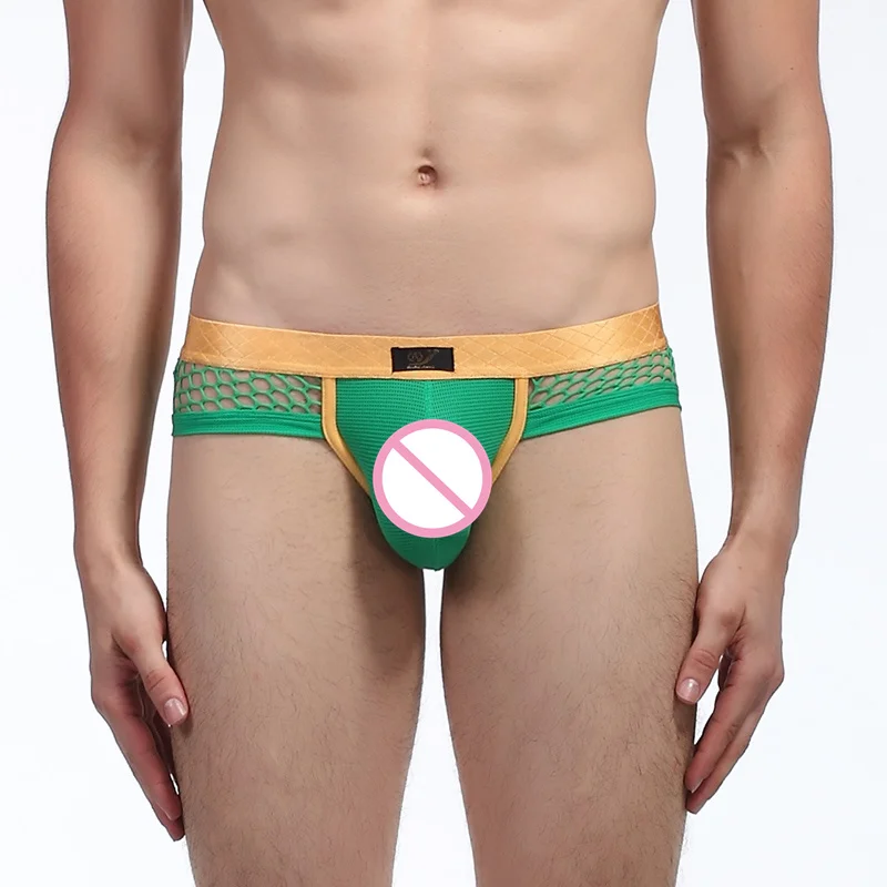 Трусы-джоки AIIOU мужские сетчатые мягкие трусы слипы пикантное нижнее белье для