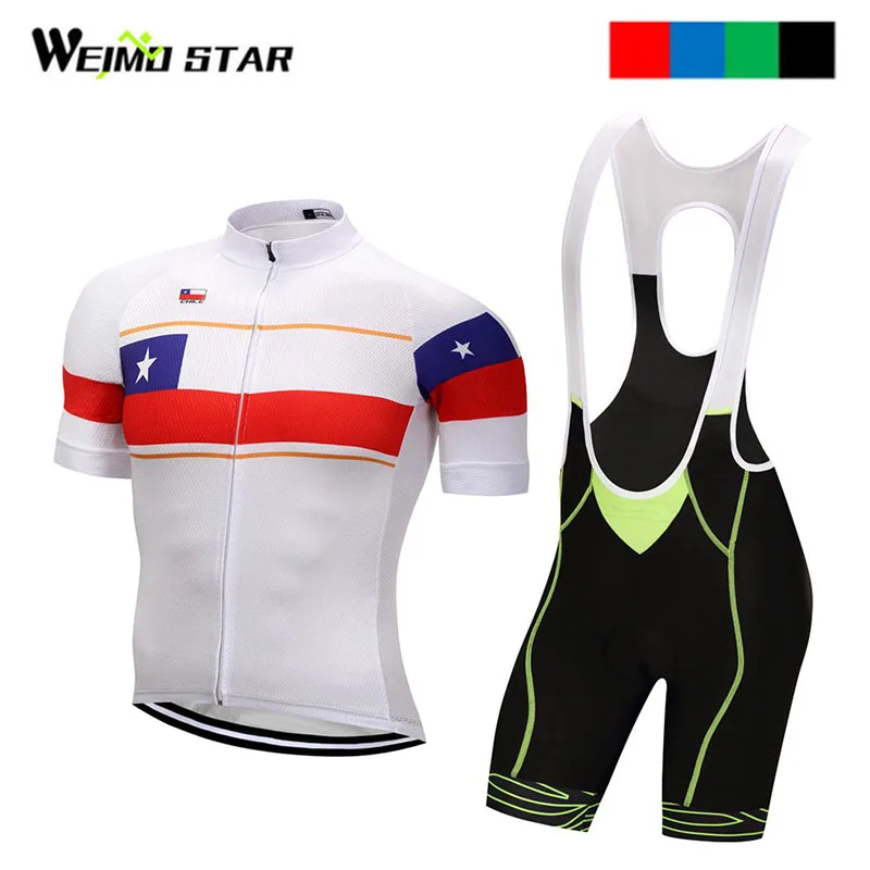 

Chile Shirt Cycling jersey Pro Team Weimostar Cycling Clothing maillot ciclismo roupas ciclismo Bib Shorts cycling set
