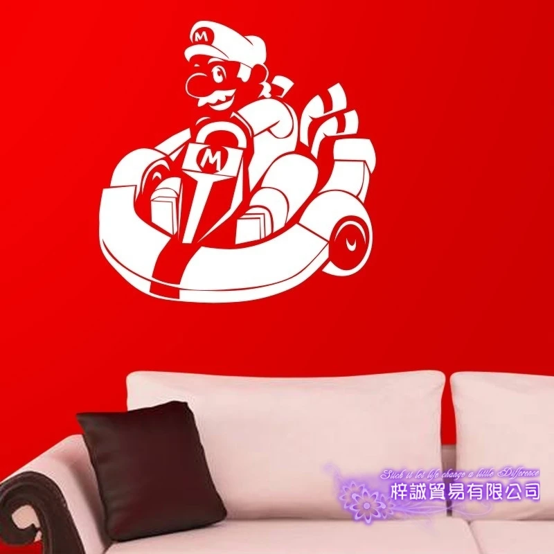 Супер Марио видео игра наклейка игровая комната Наклейка плакаты игровой