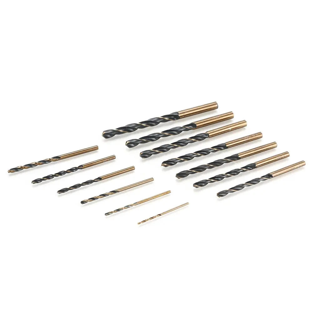 13PCS Tungstenic Drill Bits M2 HSS Steel Straight Shank 1.5-6.5mm Twist Bit Power Tools For Metal Wood Working | Инструменты