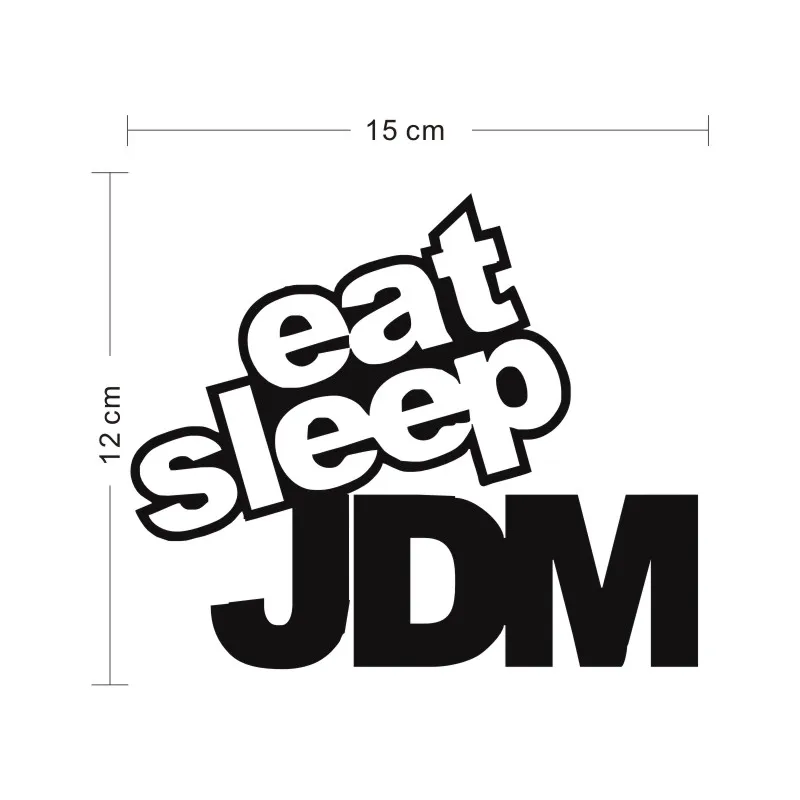 Cunymags EAT SLEEP JDM смешная юморная наклейка для автомобиля Наклейка на Мотоцикл Авто