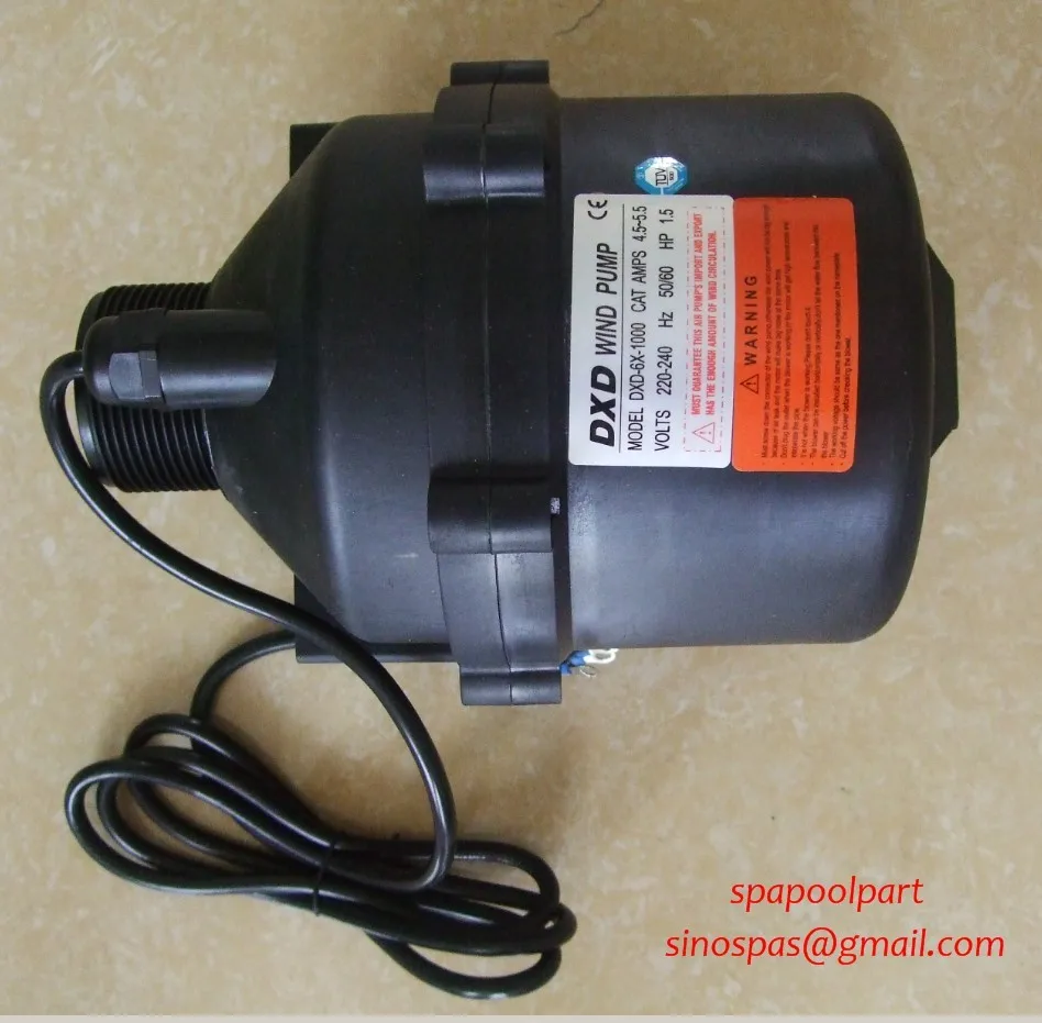 Большая мощность воздуходувки DXD-6 X спа бассейн воздуходувки 1.5HP 1 кВт 50~ 60 Гц(AMP4.5-5.5), 1.5HP воздушный насос для горячей ванны