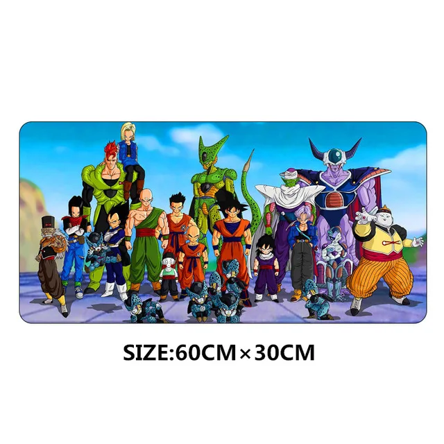 60x30 см аниме DRAGON BALL Z коврик для мыши XL Большой Противоскользящий с обработанным краем клавиатура со встроенной мышью коврик для ноутбука Настольный компьютер коврики для Кабинета - Цвет: 1