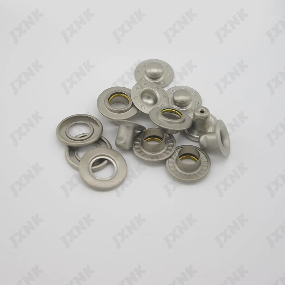 20sets/lot 17mm 4 part metal brass button bubble snap fasteners scrapbooking Sewing jacket matte silver | Дом и сад