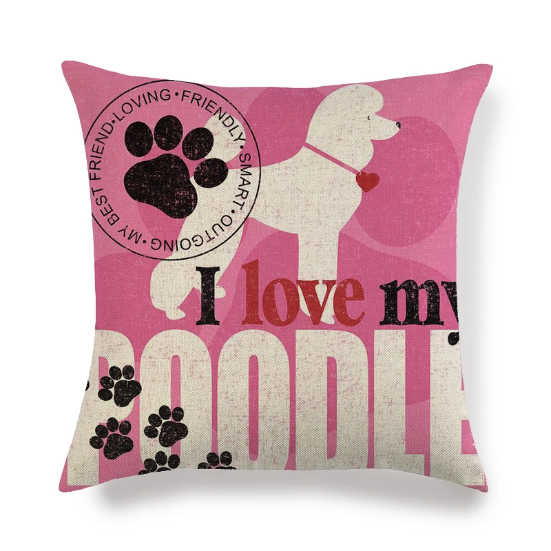 45 см * Пудель для собак льняные/Хлопковые чехлы на подушку чехол дивана