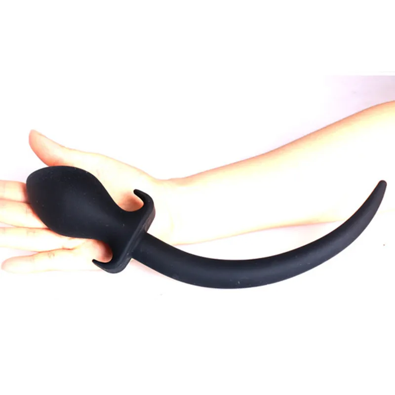 Silicone Dog Tail Anal Butt Plug Sex Toys For Women Men Anus Bead Massage Masturbation Couples Flirting Game Adult Products | Красота и