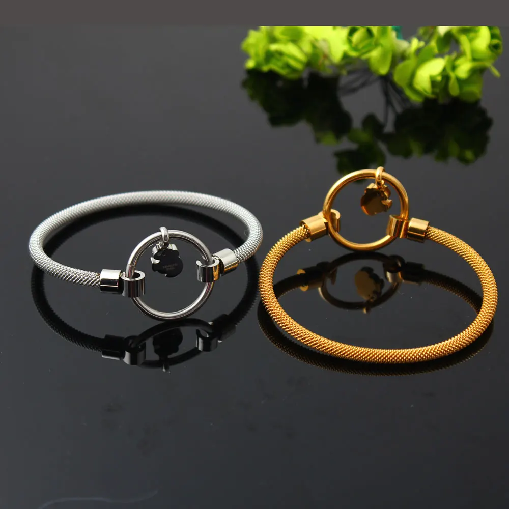 OUFEI Stainless Steel Cuff Bracelets Bangles Barbed Wire Jewelry Accessories Bangles For Women Mass Effect Free Shipping