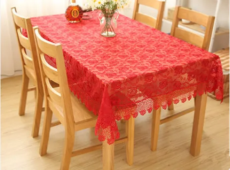 

Peony pattern, lace, table cloth, tea table, rectangular square t cloth.