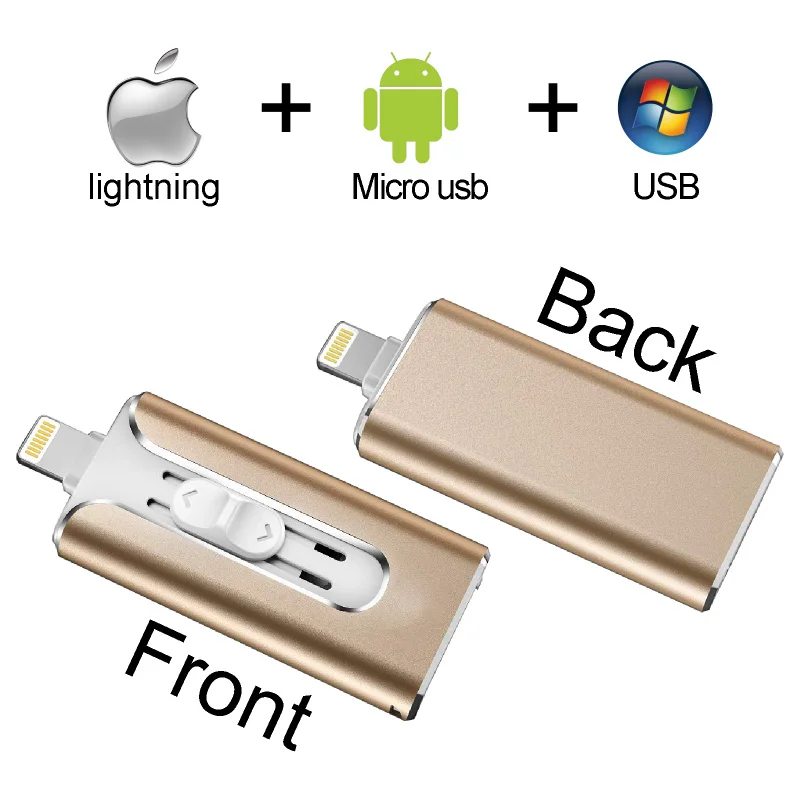 iOS Usb флеш-накопитель 16 ГБ 32G для iPhone/iPad/Android телефон USB флешка для iPhone6 7 8 X XS XR Флешка 128 Гб 64 Гб на 3,0 ключей