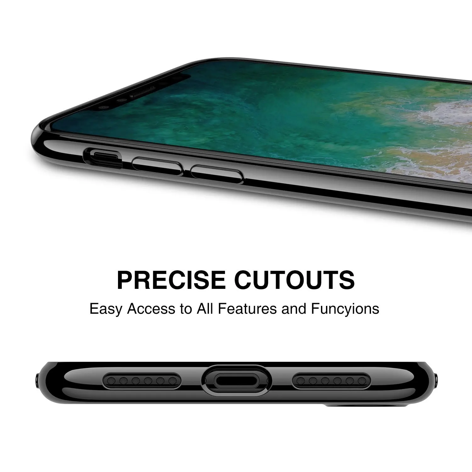 Для IPhone X 8 7 6 6s Plus чехол 10 прозрачный тонкий защитный покрытие премиум гибкий