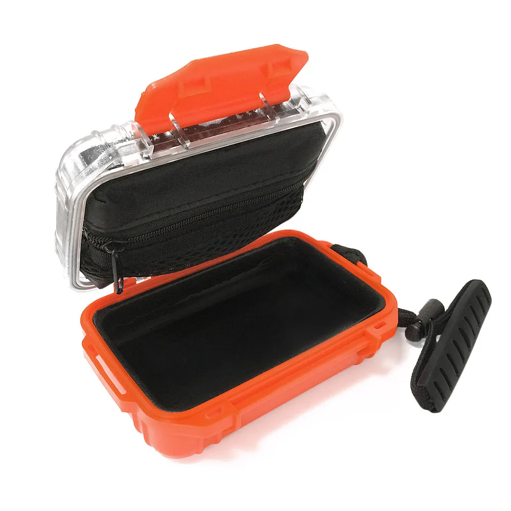 Orange IEM жесткий чехол водонепроницаемый в ухо монитор наушники чехол для хранения Защитная портативная коробка - Цвет: Orange