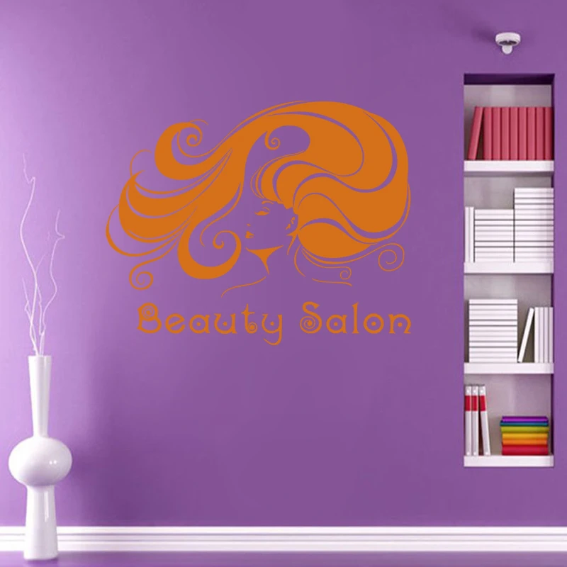 Наклейка для парикмахерской на стену Виниловая наклейка окна ножницы Декор