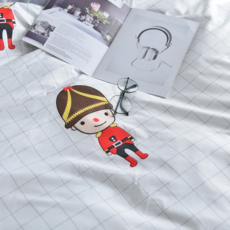 Постельные принадлежности белого цвета королевского размера хлопковая смесь с