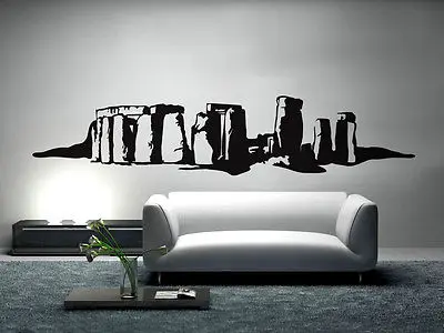 Stonehenge Wall Decal sticker Vinyl Home Decor For Living Room Mural Car Bedroom Kitchen Art Van Ruin Sofa Background E550 | Дом и сад