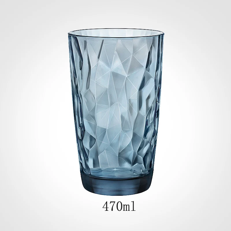 A7 Blue 143x85mm 1 шт. бессвинцовые хрустальные стаканы цвет прозрачная чашка высокая емкость пивное стекло винный бокал для баров вечерние стеклянная посуда для гостиниц 12 типов - Цвет: A7 Blue 143x85mm