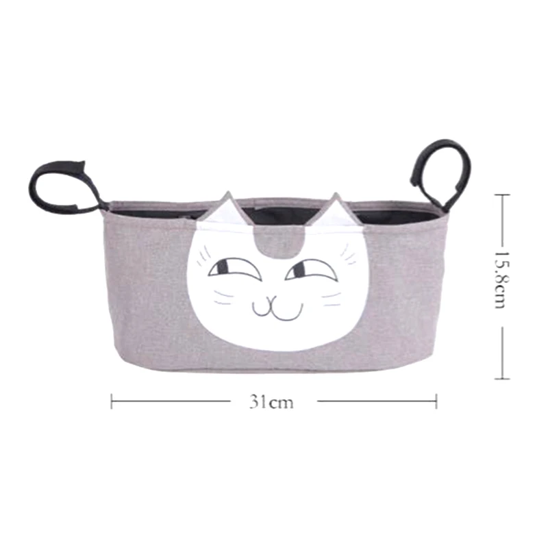 Сумка для детских колясок универсальная подвесная корзина с милыми мультяшными