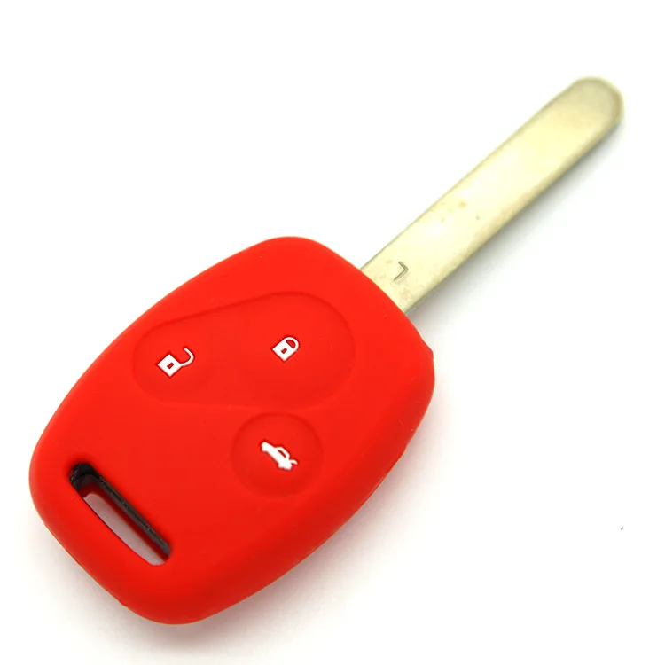 Горячая Распродажа эластичный прочный 3 кнопки силиконовый чехол для ключей от