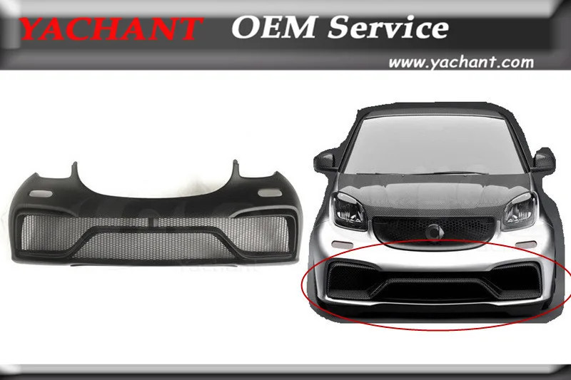 Автомобильный Стайлинг FRP стекловолокно передний бампер боди подходит для 2015 2017