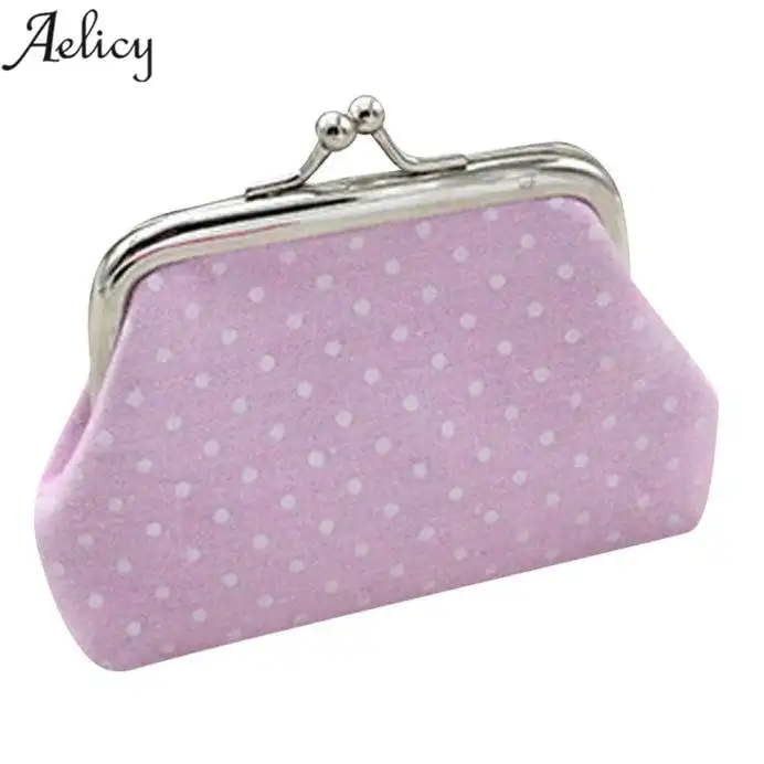 Aelicy Ретро винтажный Кошелек для монет в горошек женский маленький кошелек на