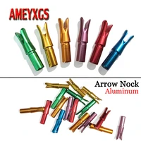 24pcs archery arrow nock aluminum alloy insert arrow tails fit id6 25 2mm arrows shaft for bow hunting shooting accessories