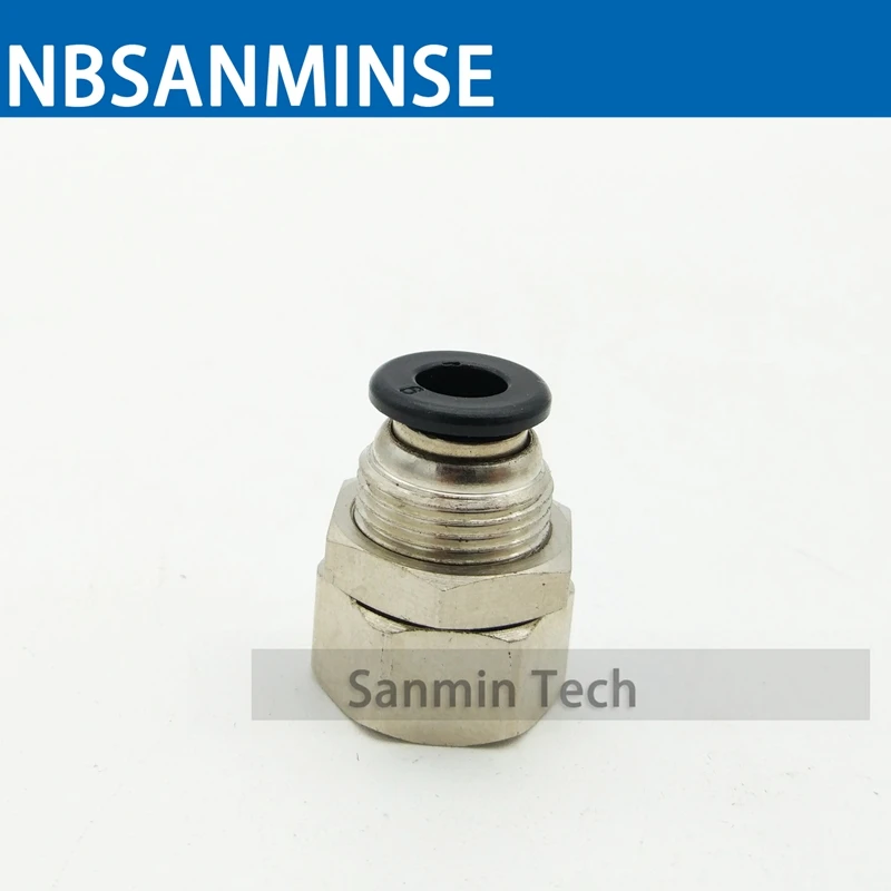 NBSANMINSE 10 шт./лот PMF перегородка Женская прямая трубка пластиковый фитинг 1/8 1/4 3/8 1/2