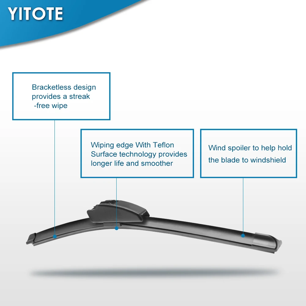 Щетки стеклоочистителя YITOTE для Great Wall Haval H5 ( Hover ) Fit Hook Arms 2009 2010 2011 2012 2013 2014