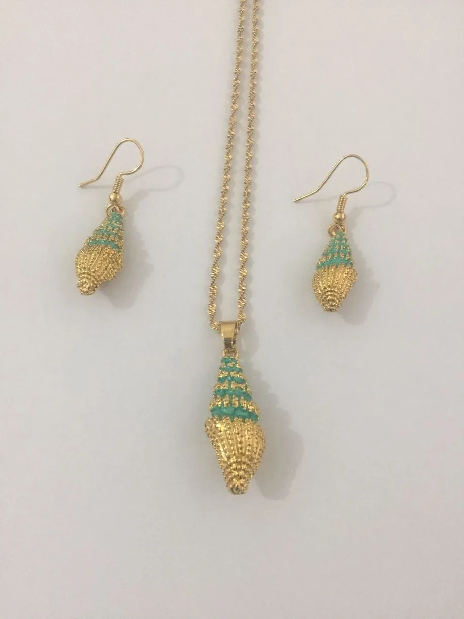 PNG африканские романтические комплекты для невесты ожерелье в виде ракушек