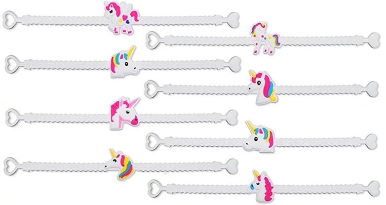 10 шт./компл. модный детский браслет с милыми животными единорогом детские