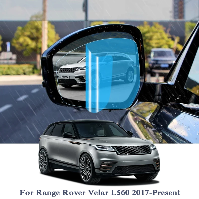 

2pcs Anti Fog Car Window Clear Film Car Rearview Mirror Protective Film For Range Rover Velar L560 2017-2019 Waterproof