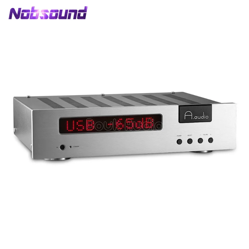 Nobsound Hi-End Интегрированный усилитель класса AB стерео HiFi усилитель мощности аудио USB DAC GE5670 ламповый Предварительный усилитель 70 Вт* 2