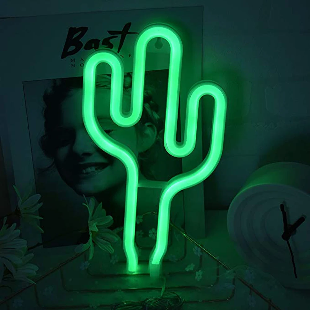 Неоновые вывески, светодиодный неоновый аккумулятор/USB кабель управляемые огни Настенный декор для девочек Спальня Дом Бар Отель пляж отдыха