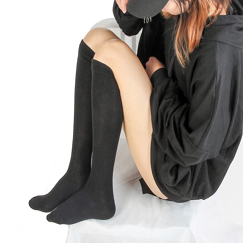 Женские хлопковые чулки женские модные длинные гольфы сексуальные гетры выше