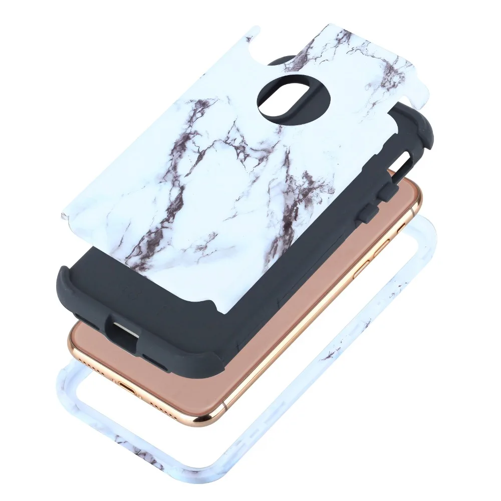 TIPFLY 360 Full Protection Phone Cases For Apple iPhone X Fundas Soft TPU Frame+Hard PC Back Cover 2 in 1 Shell |