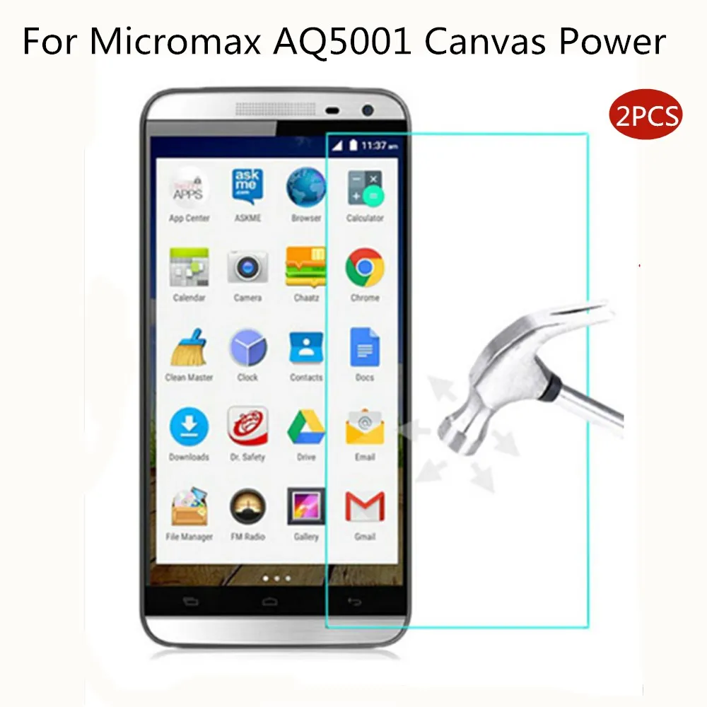 Закаленное стекло 2.5D для Micromax AQ5001 Canvas Power 5 0 Дюйма 9H Высококачественная