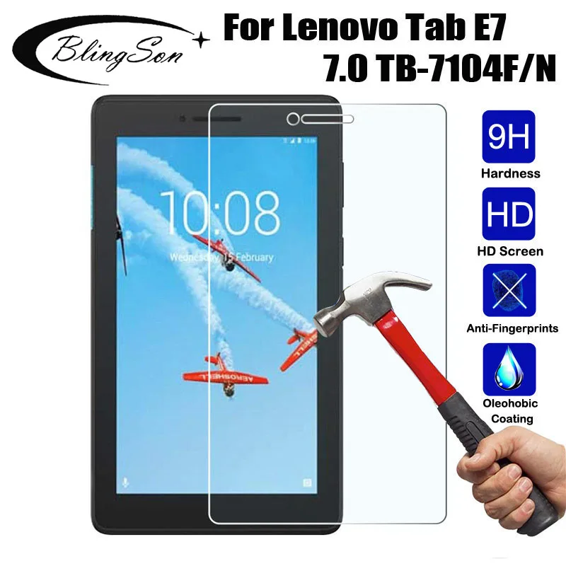 Закаленное стекло для Lenovo Tab E7 7 0 ТБ 7104F защитная пленка планшета TB 7104 9H|Защитные