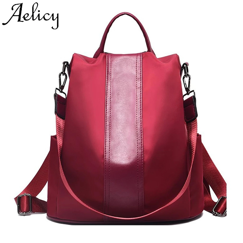 Aelicy женский модный Одноцветный рюкзак противоугонная сумка через плечо