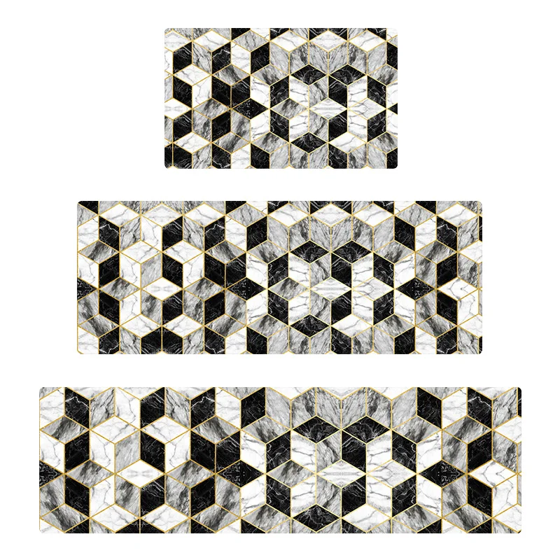 Нескользящий коврик из ПВХ и кожи в скандинавском стиле|Коврик| |