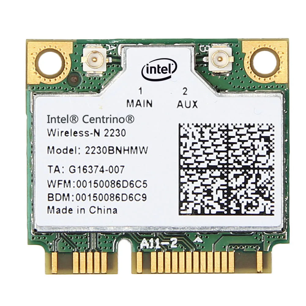 Intel Centrino Wireless N 2230 2230BNHMW 300 Мбит/с WiFi Bluetooth 4 0 Половина мини PCI E карта беспроводная